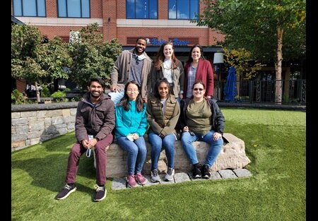 Lab members in a group photo