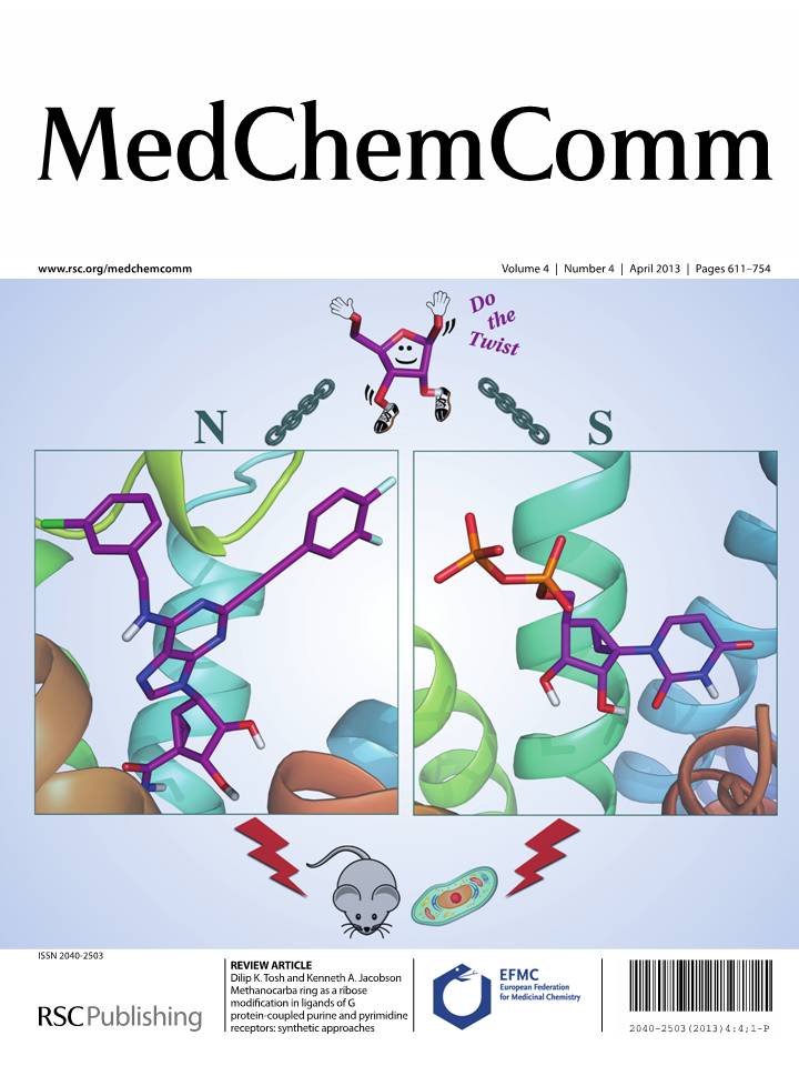 Comparison of locked ring ribose analogues of nucleotides binding at adenosine and P2Y receptors