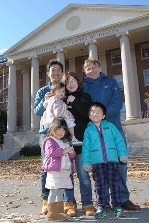 Dr. Wataru Sakamoto and his family