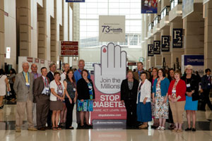 A group of participants in the NIDDK-funded Diabetes Control and Complications Trial