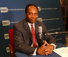 Photo of Dr. Rodgers at mic