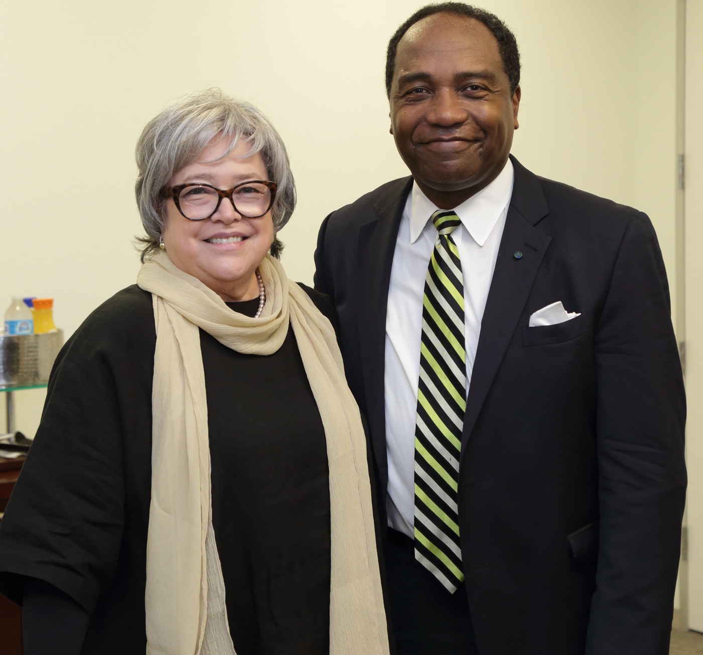 Photo of Dr. Rodgers and actress Kathy Bates