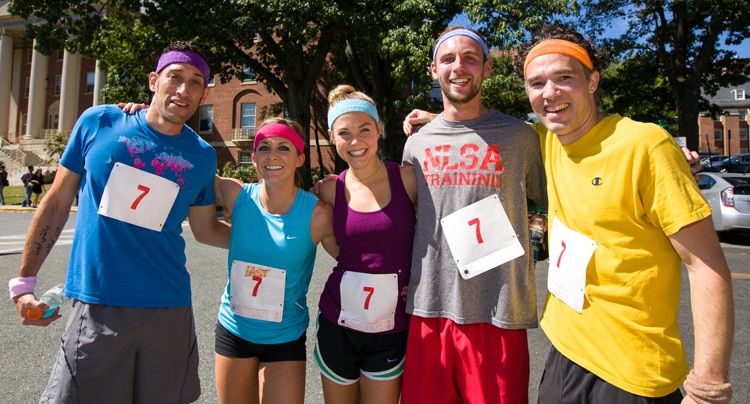 Photo of Dr. Michael Krashes, Dr. Jesse Carlin, Courtney Duckworth, Sebastian Zahler and Dr. Ramón Piñol