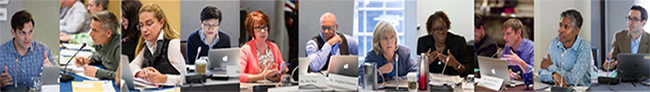 Eleven photos of NIH peer reviewers grouped together
