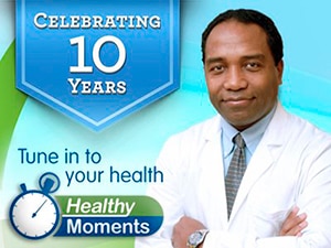 Healthy Moments 10th Anniversary Banner