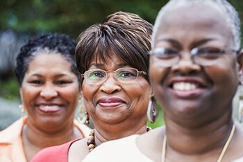 Photo of three women