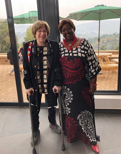 Dr. Anne Sumner and Dr. Agnes Binagwaho