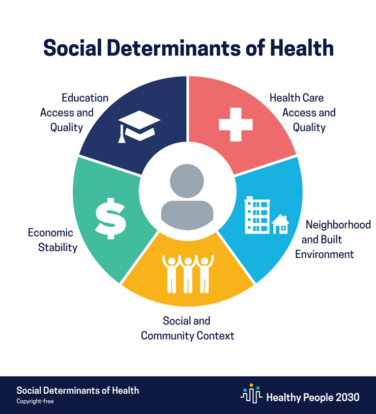 Social determinants of health infographic