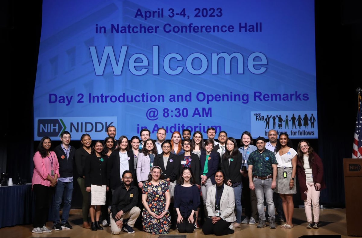NIDDK fellows group photo at the 18th annual NIDDK Scientific Conference.