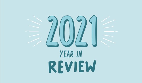 Text: 2021 year in review.