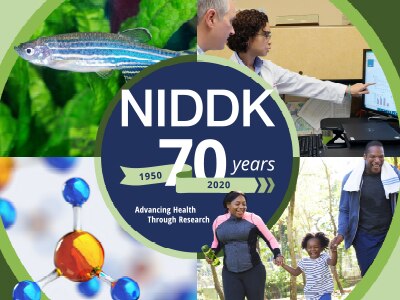 NIDDK 70th Anniversary graphic.