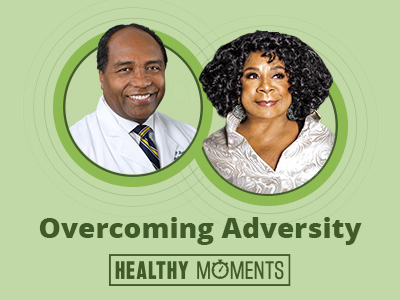 Photo of NIDDK Director Dr. Griffin Rodgers and American gospel singer and actress Merry Clayton.