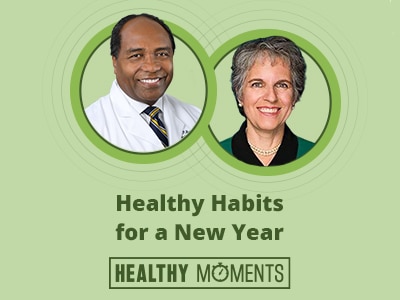 NIDDK Director Dr. Griffin P. Rodgers and Dr. Susan Yanovski on Healthy Moments: Healthy Habits for a New Year.