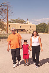 A family walking