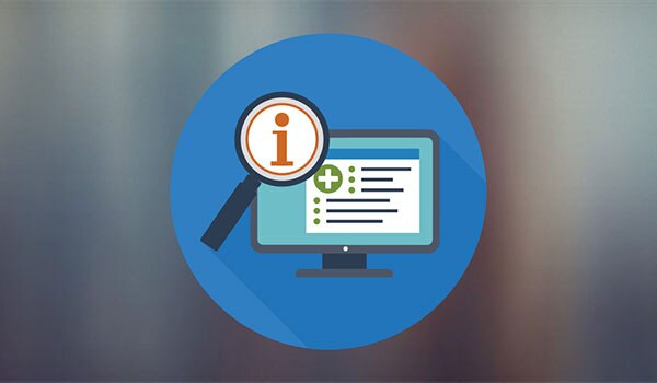 Icon representing health information