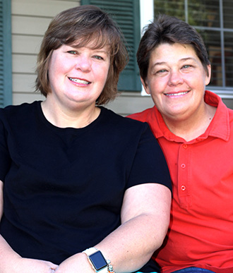 A photograph of Michelle and Paula