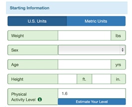 Nhs Height And Weight Chart