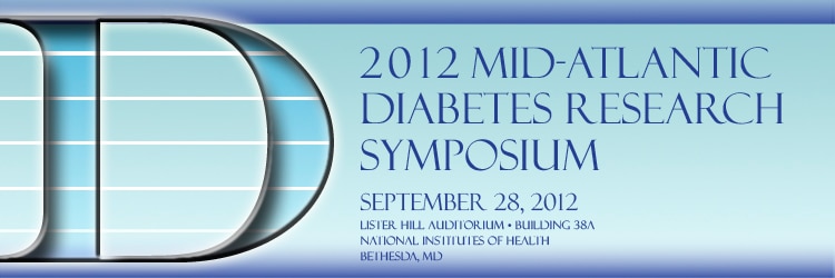 Banner for the 2012 Mid-Atlantic Diabetes Research Symposium.