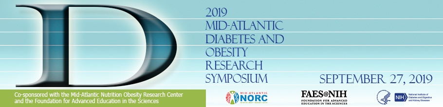 Banner for the 2019 Mid-Atlantic Diabetes and Obesity Research Symposium