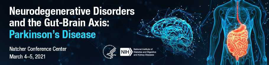 Web banner for the Neurodegenerative Disorders and the Gut-Brain Axis: Parkinson's Disease meeting