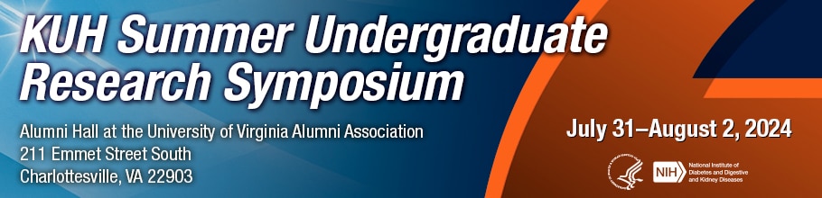 Web banner for the KUH Summer Undergraduate Research Symposium