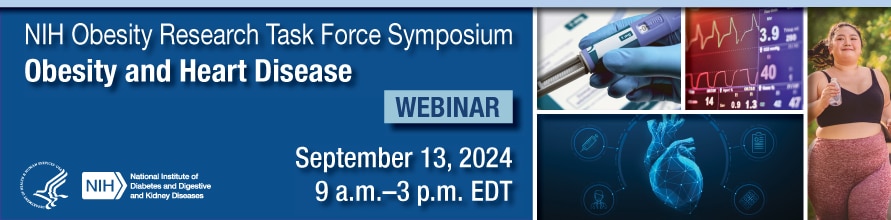 Web banner for the NIH Obesity Research Task Force Symposium 2024