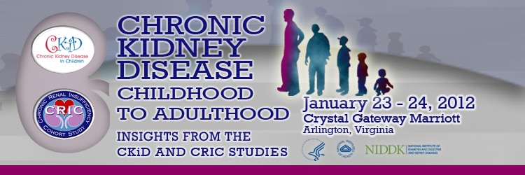 Banner for the 2012 Chronic Kidney Disease Childhood to Adulthood Meeting.