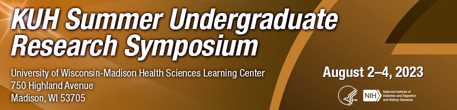 Web banner for the KUH Summer Undergrad Research Symposium