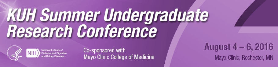 Banner for the 2016 KUH Summer Undergraduate Research Conference.