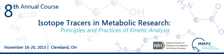 Banner for the 2015 8th Annual Course on Isotope Tracers in Metabolic Research