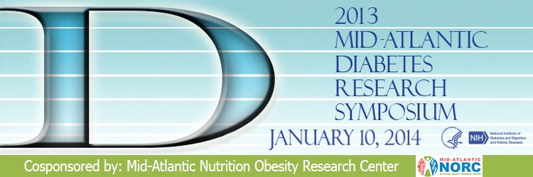 Banner for the 2013 Mid-Atlantic Diabetes Research Symposium