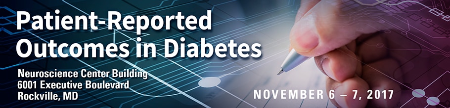 Banner for the 2017 Workshop on Using Patient-Reported Outcomes in Diabetes Research and Practice