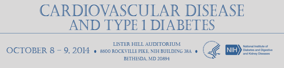 Banner for the 2014 Cardiovascular Disease and Type 1 Diabetes Meeting.