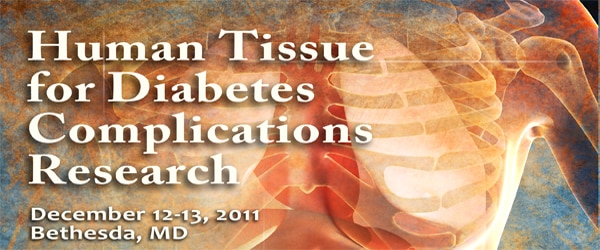 Banner for the 2011 Human Tissue for Diabetes Complications Research Meeting.