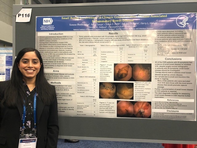 Dr. Sumona Bhattacharya presents her poster 
