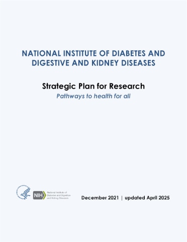 Cover of the NIDDK Strategic Plan for Research that was published in December 2021 and updated in 2025.