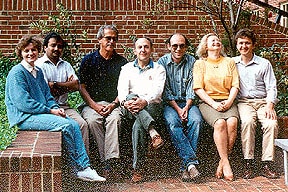Photo of the Section taking a break in front of Bldg. 8