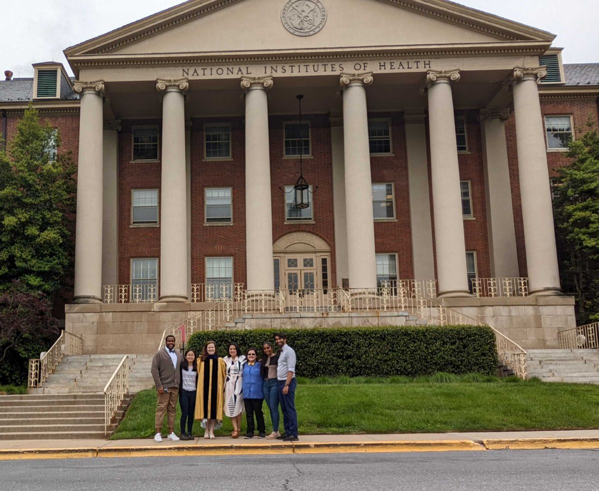 NIDDK Section on Regulatory RNAs lab members outdoors.