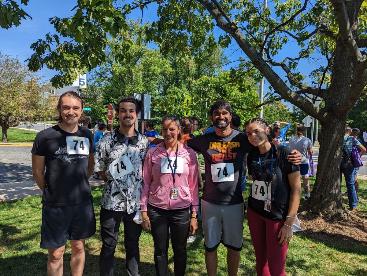 NIDDK lab members outdoors at a NIDDK campus-wide event.