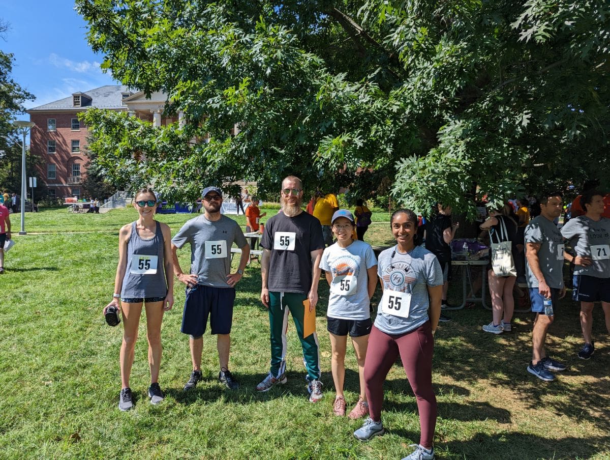 NIDDK lab members outdoors at a campus-wide event.