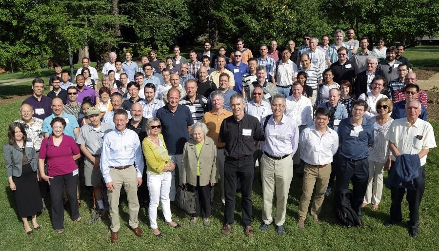 A large group photo of NRM staff outside