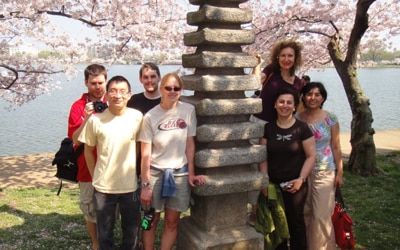 Members of the Genetics and Metabolism Section visit the DC Cherry Blossom Festival.