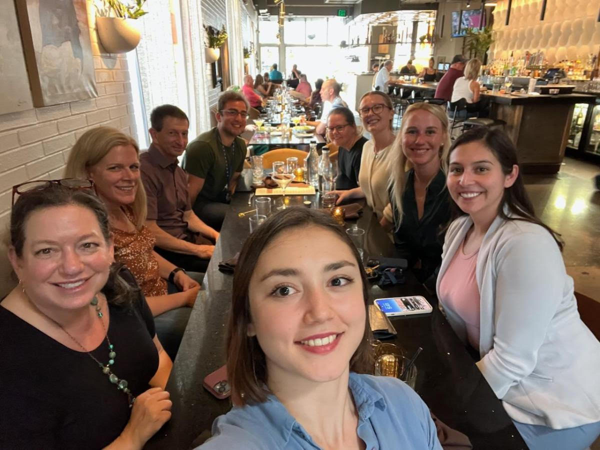 Obesity & Diabetes Clinical Research Section team members at Mary Ahern's farewell dinner