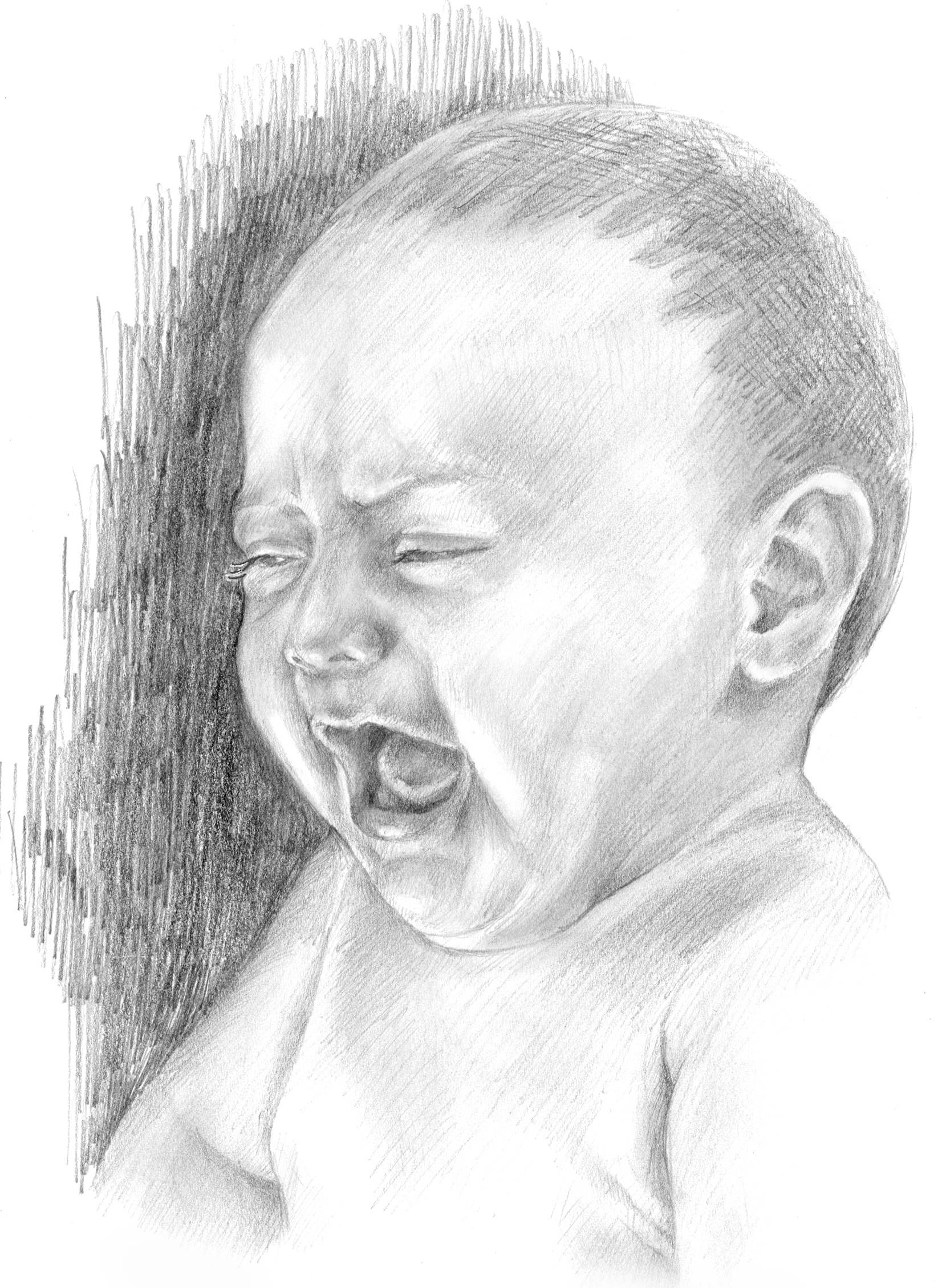 Crying Baby Stock Illustrations, Royalty-Free Vector Graphics & Clip Art -  iStock | Crying baby in crib, Crying toddler, Crying child