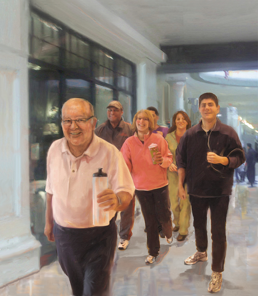 Image of people walking in a mall.