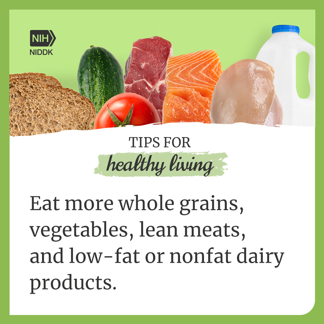 Tips for Healthy Living: Food Choices - Media Asset - NIDDK, image size:1080x1080