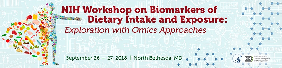 NIH Workshop on Biomarkers of Dietary Intake and Exposure: Exploration with Omics Approaches web banner